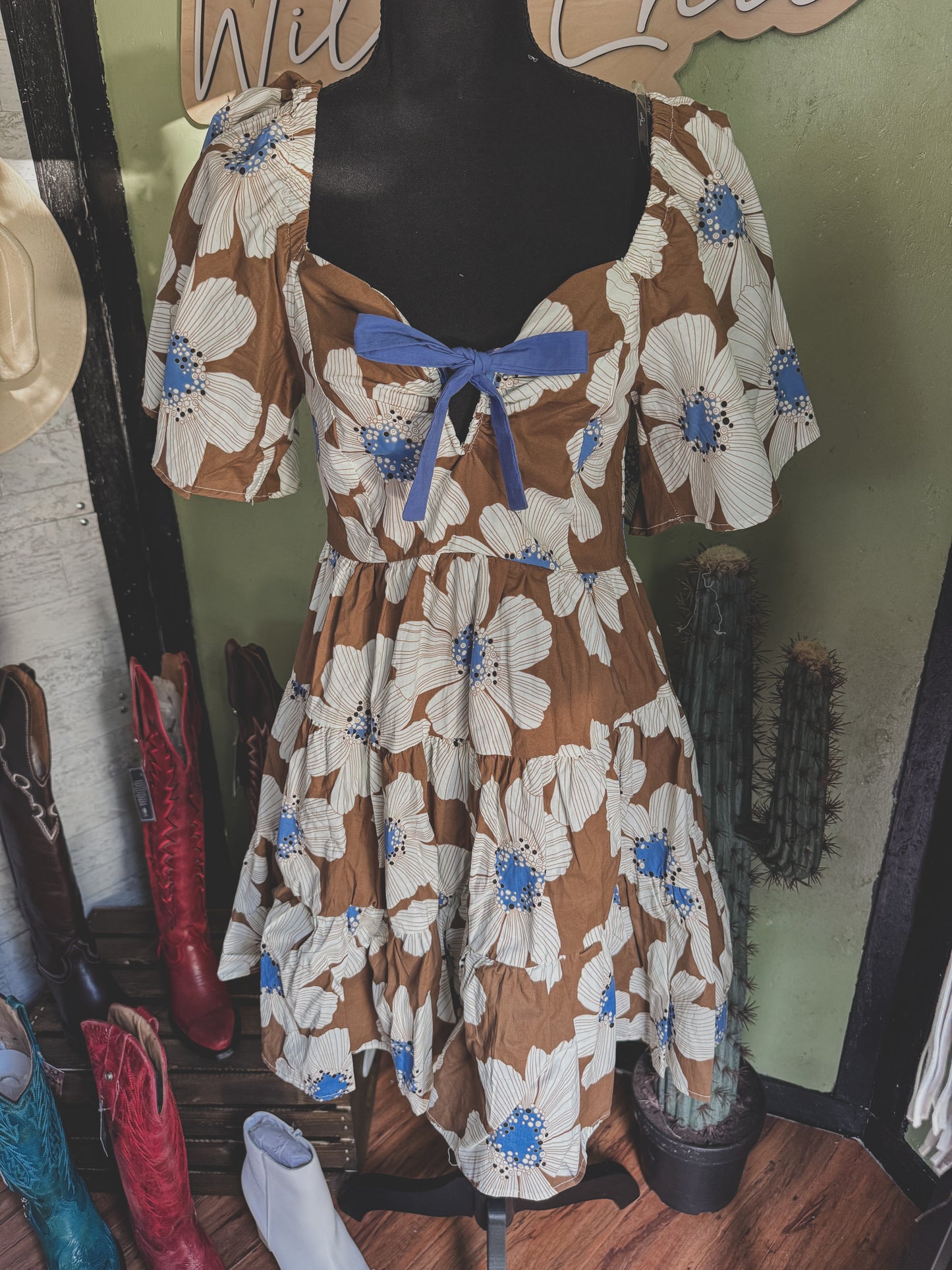 The Daisy Dress - Brown