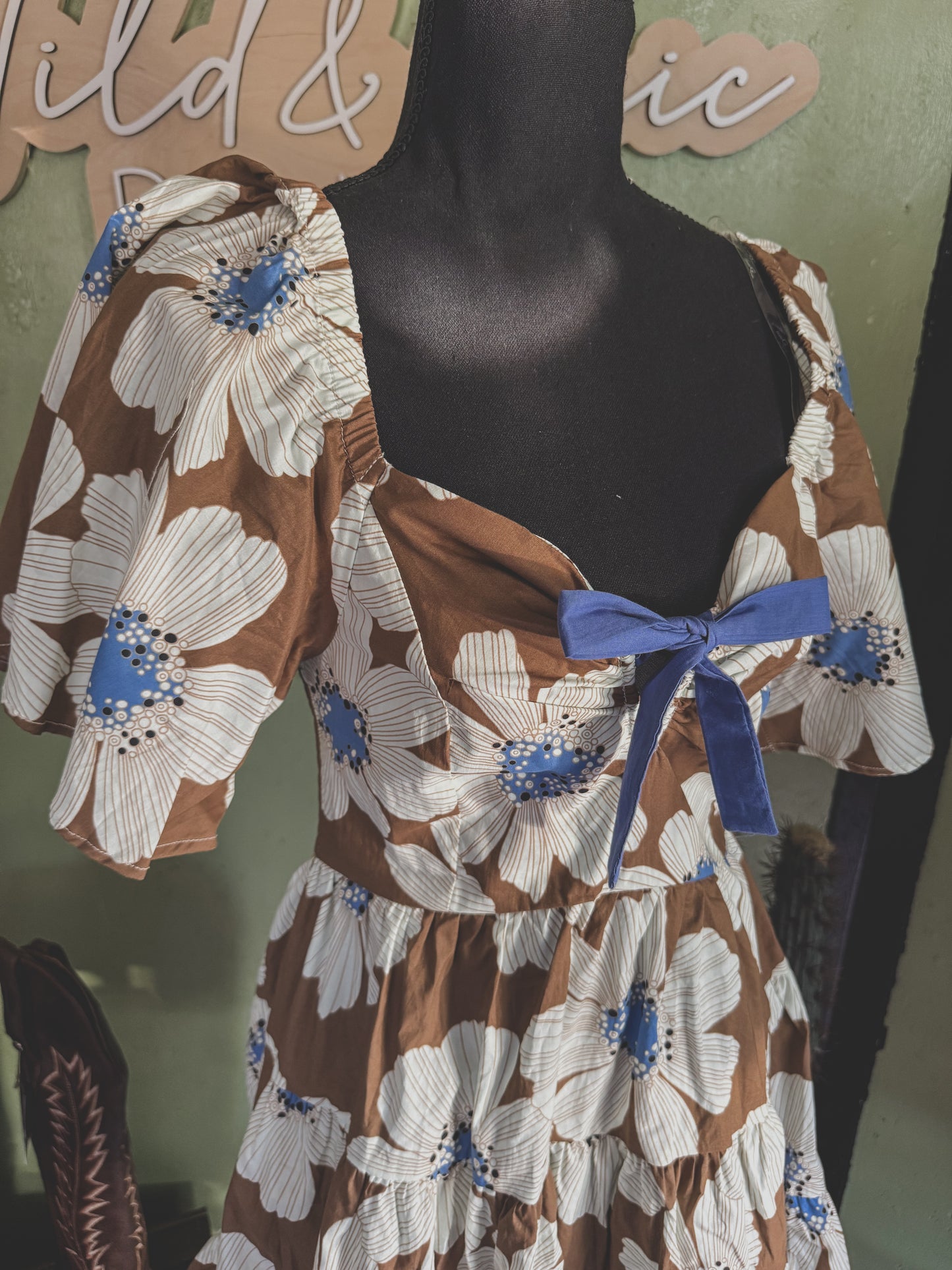 The Daisy Dress - Brown