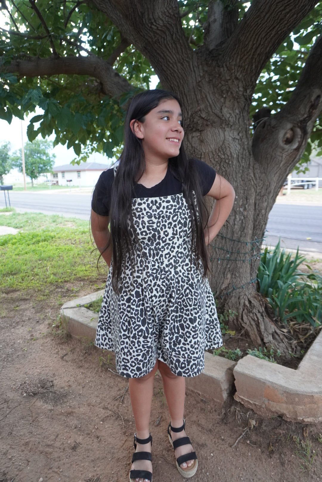 The Rodeo Leopard Romper