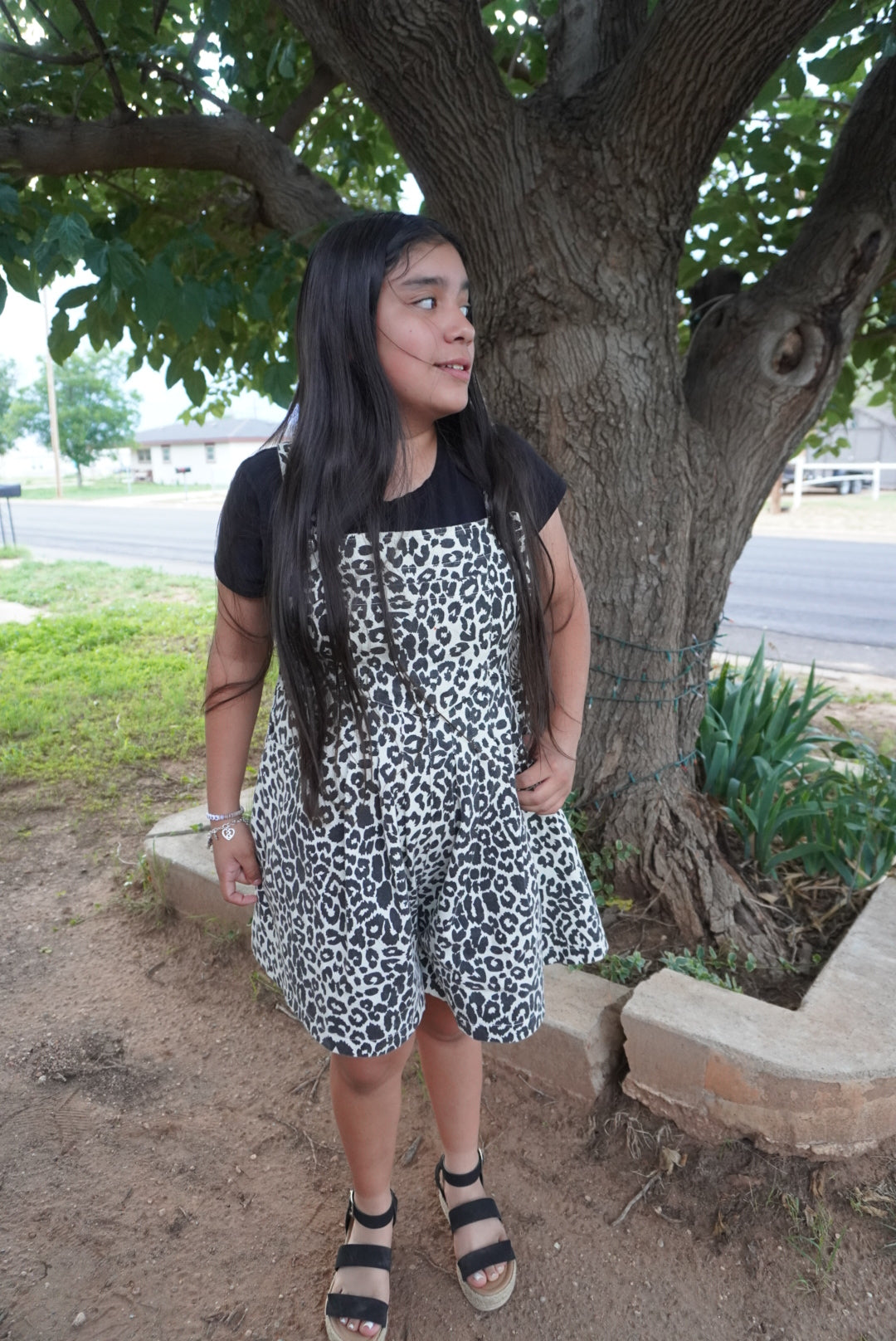 The Rodeo Leopard Romper