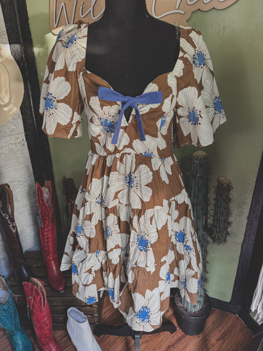 The Daisy Dress - Brown