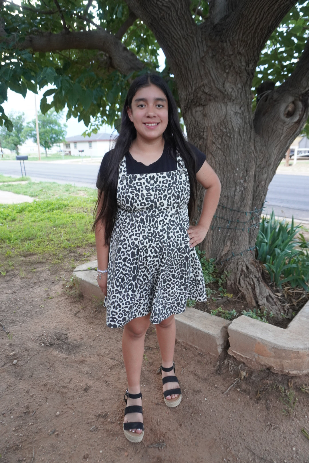 The Rodeo Leopard Romper