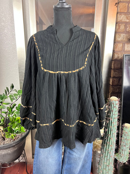 Leopard Bell Top