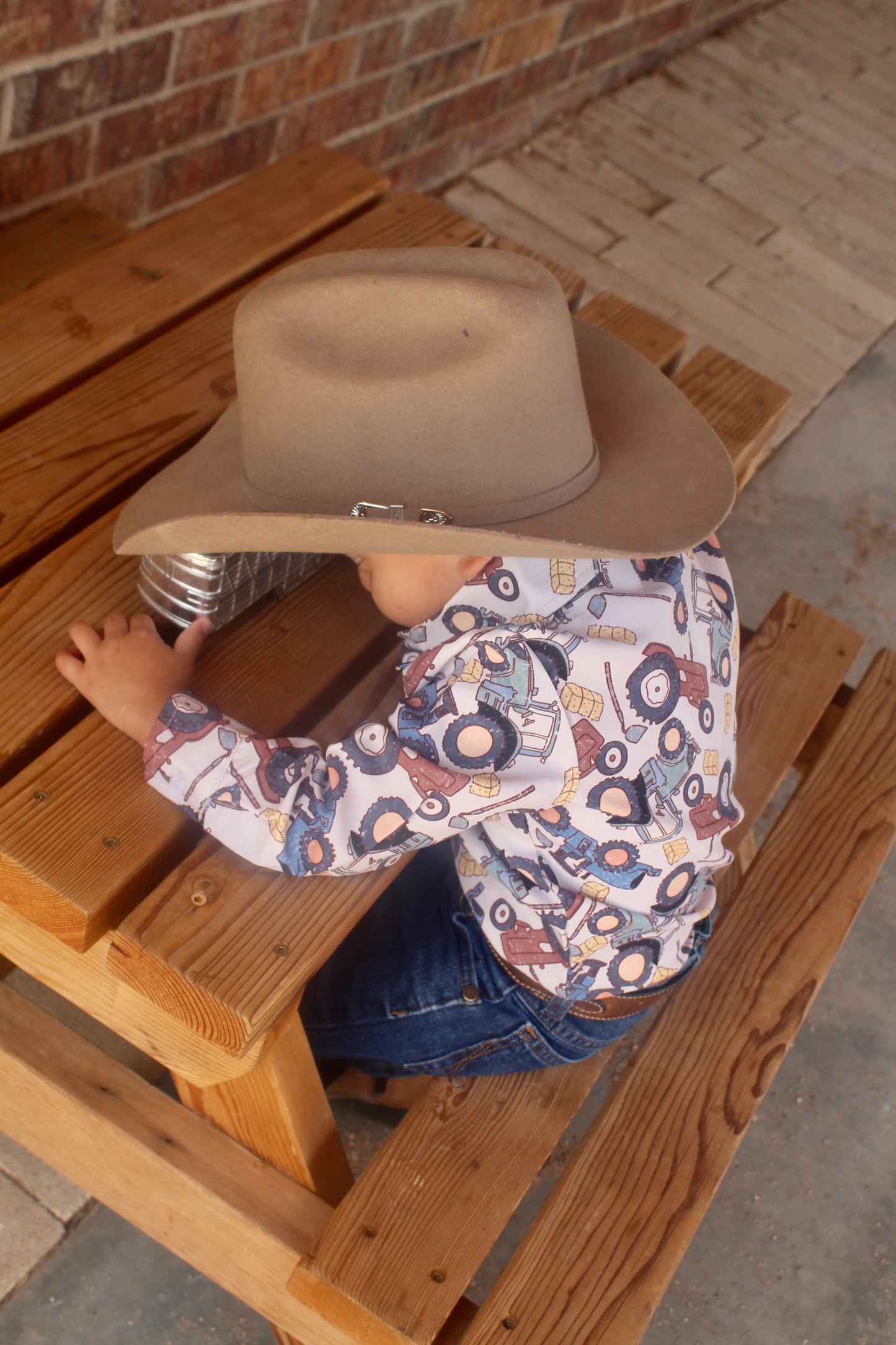 Printed Button Down Shirt