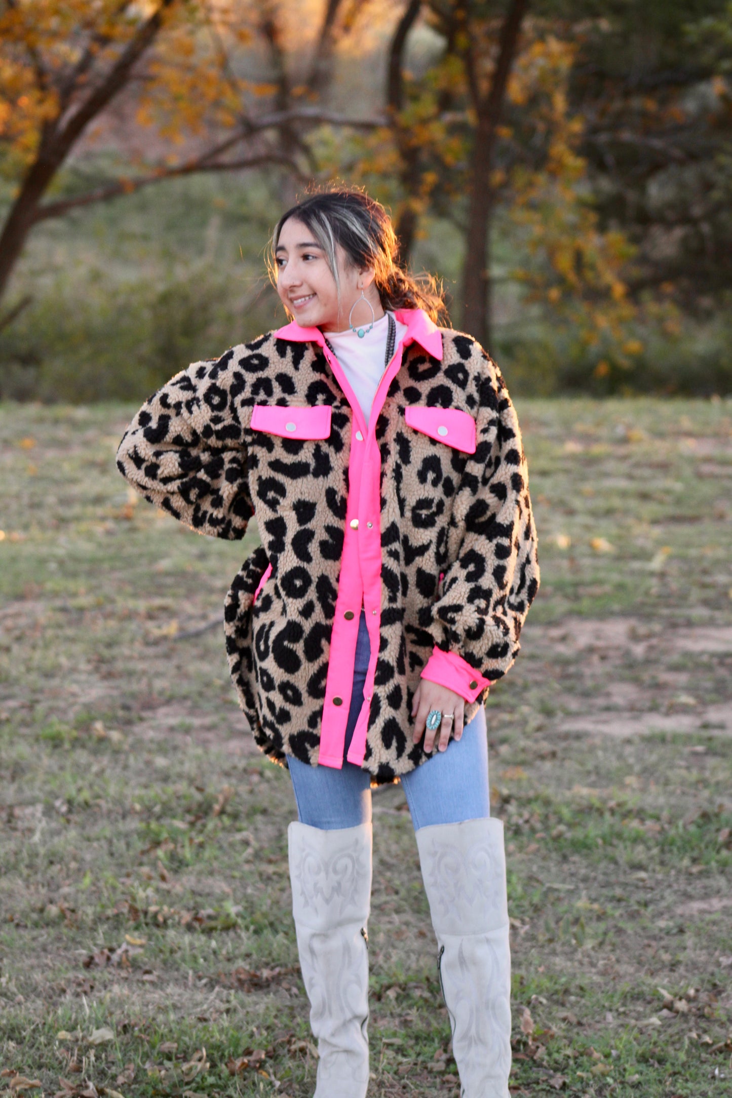 Small Town Lovin’ Leopard Shacket